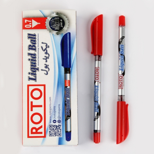 Picture of Liquid Ballpoint Pen 0.7mm Red Color - Roto