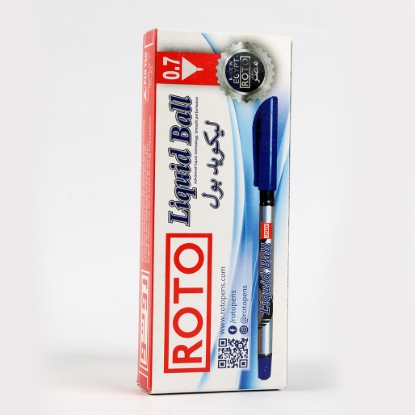 Picture of Liquid Ballpoint Pen 0.7mm Red Color - Roto