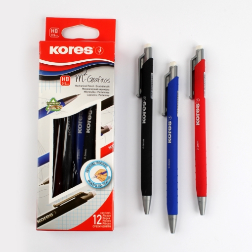 Picture of Mechanical Pencil with plastic tip, natural texture, 0.5 mm, Kores model 99251.