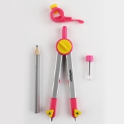 Picture of Plastic Compass graphite-tip + pencil in box keyroad Model KR971845