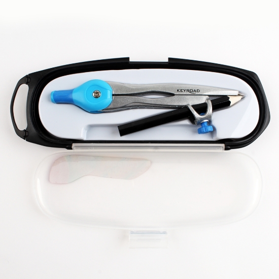 图片 塑料盒装的圆规和铅笔，Keyroad KR971484。