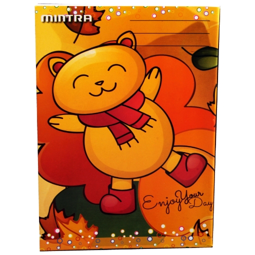 Picture of English Stapled Notebook 60 Sheets 16 x 22.5 cm White Paper 56 gsm Cover - Mintra