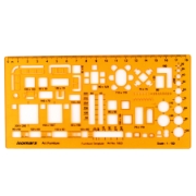 图片 家具模板 1:100 橙色 - Isomars M 1850