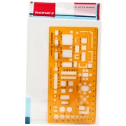 图片 家具模板 1:100 橙色 - Isomars M 1850