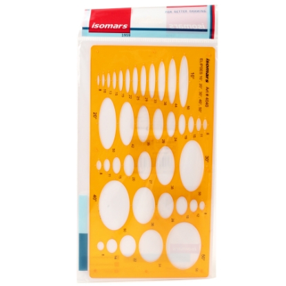 Picture of Oval template ruler, Honey Color - Isomars 4040