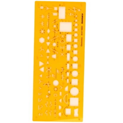 Picture of Electronics engineering drawing Stencil - Isomars 19003