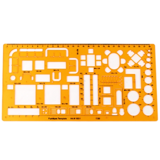 Picture of Furniture Drawing Template 1:50 - Isomars 1851