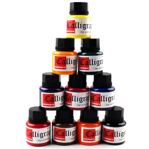 Picture of Calligraphy Ink Set 10 Colors 35 ml – Iso Mars CG10