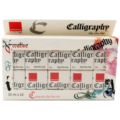 Picture of Isomars CG-10 Calligraphy Ink 10-Pieces 35 ml