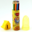 Picture of Wooden pencils, 24 color, with metal box + Sharpener, Keyroad KR972229 