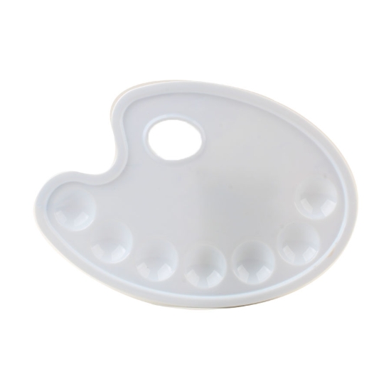 Image de Palette de peinture en plastique blanc 7 puits - Ark 181