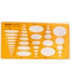 Picture of Oval template ruler, Honey Color - Isomars 4040