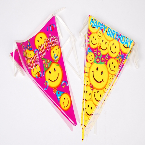 Picture of  Ribbon birthday flag (6 Pcs)