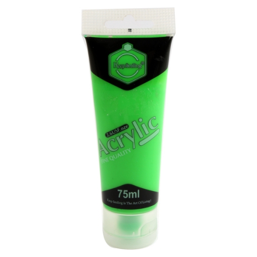 Image de Tube de couleur acrylique phosphorescent vert 75 ml 002