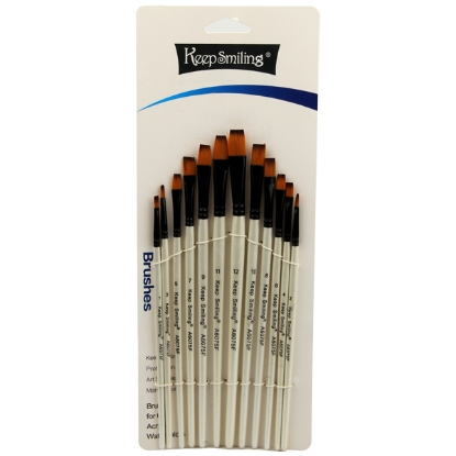 Picture of Water brush Chisel 12 pieces Multiple Sizes Model A6075F