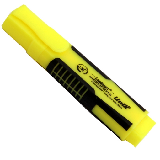 Picture of Highlighter chisel tip yellow Unik