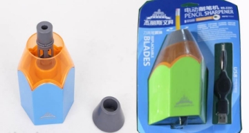 Show details for Electric Office Sharpener in the shape of a pencil, plastic and metal, 1 Hole - 9011-9010 Picture of Electric Office Sharpener in the shape of a pencil, plastic and metal, 1 Hole - 9011-9010