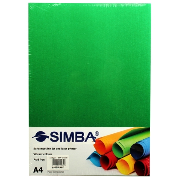 Show details for Simba 160gsm 4A Colored Photo Paper Pack 100 Sheets. Picture of Simba 160gsm 4A Colored Photo Paper Pack 100 Sheets.