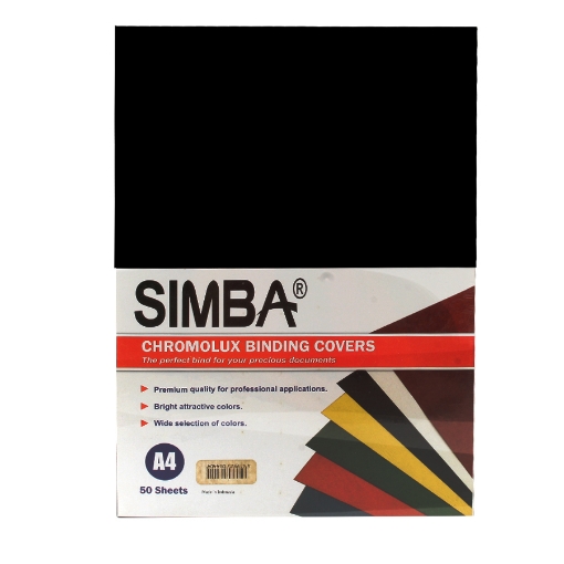 Picture of Cover paper 250 grams, 5 colors, A4, 50 sheets - Simba.