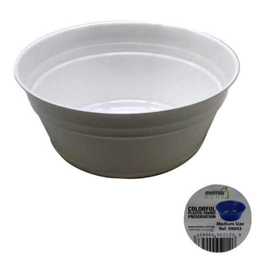 Picture of Round Plastic Bowl, Medium Grey - Mintra Home 99043