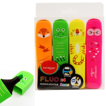 Show details for Highlighter Flue Neon Jungle 4 pcs Keyroad Model KR972176 Picture of Highlighter Flue Neon Jungle 4 pcs Keyroad Model KR972176