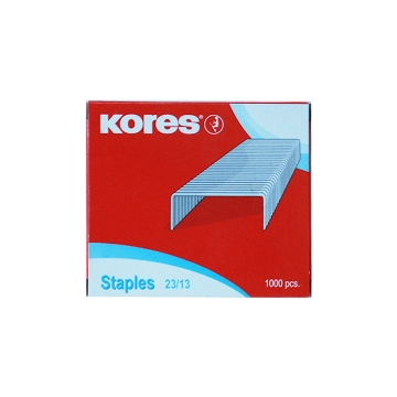 Agrandir l'image de Agrafes pour agrafeuse - Acier inoxydable 23/13 Boîte rouge 1000 agrafes Kores Modèle 43114 Image de Agrafes pour agrafeuse - Acier inoxydable 23/13 Boîte rouge 1000 agrafes Kores Modèle 43114