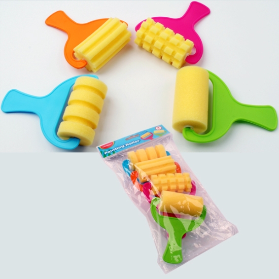 Bild von Schwammroller zum Malen 4 Stück im Beutel – Keyroad Modell KR971856