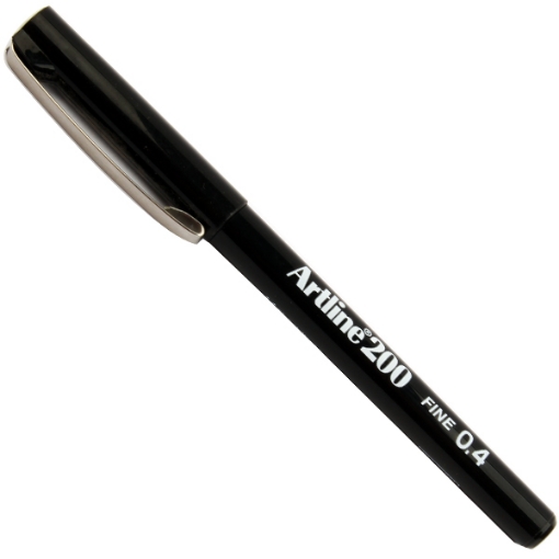 Picture of Felt Tip Pen, 0.4 mm Black - Art Line ETX200N 