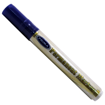 Show details for Permanent Marker, Blue Chisel Tip - Prima Picture of Permanent Marker, Blue Chisel Tip - Prima