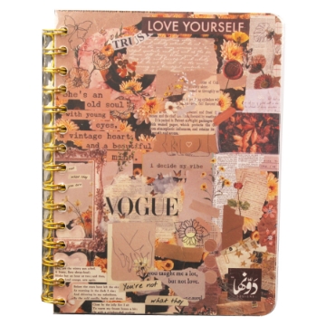 Show details for Wirebound Notebook VOGUE 20 * 15 cm 200 Sheets - DAWENHA Picture of Wirebound Notebook VOGUE 20 * 15 cm 200 Sheets - DAWENHA
