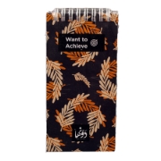 Imagen de Cuaderno de alambre 60 hojas 8*16 cm (Mimosa Pudica) Dawenha