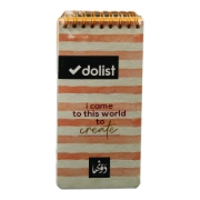 Imagen de Cuaderno espiral 60 hojas (16 × 8) cm Dawenha