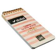 Imagen de Cuaderno espiral 60 hojas (16 × 8) cm Dawenha