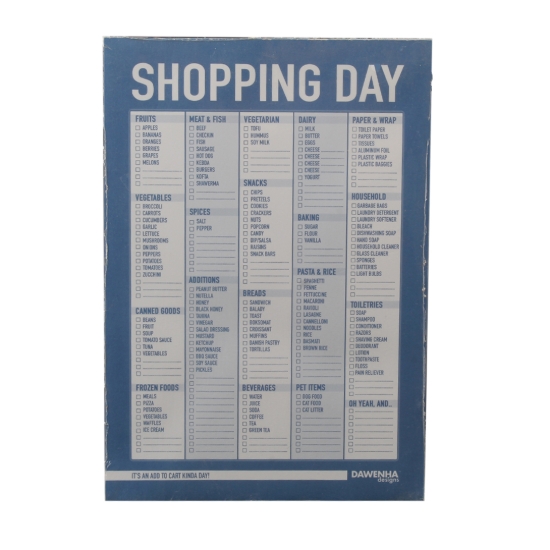 Picture of Weekly Blog Cover 14x20 cm 50 Sheets Daily Shopping - Dawenha