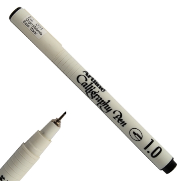 Zeige Details für Schwarzer arabischer Kalligrafie-Stift 1mm - Art Line EK241N/AB Bild von Schwarzer arabischer Kalligrafie-Stift 1mm - Art Line EK241N/AB