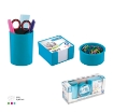 Picture of 3 Piece Set: Paper Holder Cup with Paper + Pen Holder Cup + Clips Box - Ark 1357