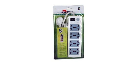 Picture of POWER STRIP EXTENSION BOARD 4 SOCKETS TRIPLE 4 SOCKETS DUAL- Giza AXE234