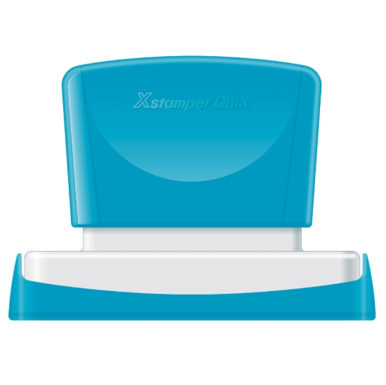 Image de Tampon automatique cyrillique, noir 28 x 78 mm - X stamper Q24