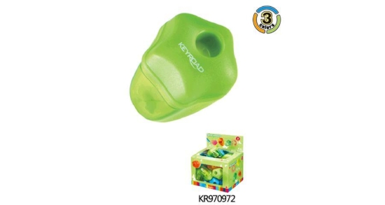 Picture of Starfish Plastic Pencil Sharpener 1 Hole with Metal Blade + Reservoir – Keyroad Model KR970972