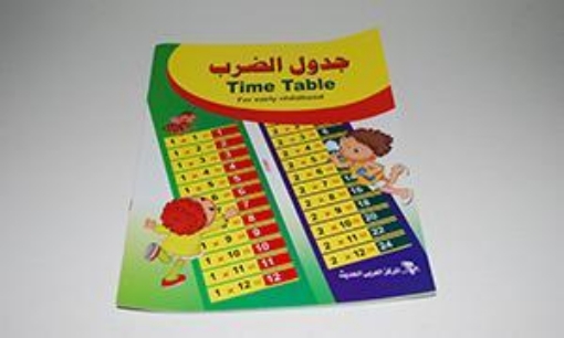 Picture of Large Arabic and English Multiplication Table 