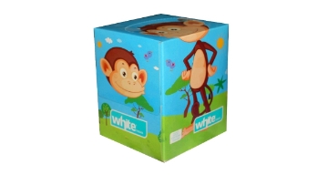 Mostrar detalles de Caja de pañuelos para niños 200 - Blanca Imagen de Caja de pañuelos para niños 200 - Blanca