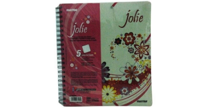 Picture of Julie Wirebound Notebook A4 200 Sheets 5 Separators - Mintra