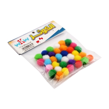 Bild von Kleine Pom Pom Wolltasche - Al Kawthar