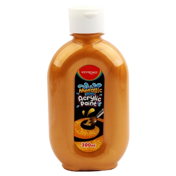 Agrandir l'image de Peinture Acrylique Métallique Or 300 ml Modèle Keyroad KR972193 Image de Peinture Acrylique Métallique Or 300 ml Modèle Keyroad KR972193