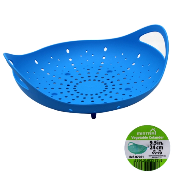 图片 蓝色塑料蔬菜滤网 24 厘米 - Mintra 07961
