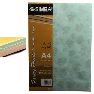 Show details for A4 Color Scented Photocopy Paper Pack 80gsm 100 Watermark Clover Leaves - Simba Picture of A4 Color Scented Photocopy Paper Pack 80gsm 100 Watermark Clover Leaves - Simba