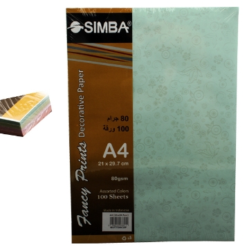 Show details for Color Copy Paper Pack - Butterflies with Watermark - 100 Sheets - A4 - Simba Picture of Color Copy Paper Pack - Butterflies with Watermark - 100 Sheets - A4 - Simba