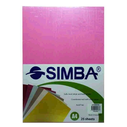 Picture of Pink Copy Paper - 25 Sheets - A4 - Simba - Hong Kong