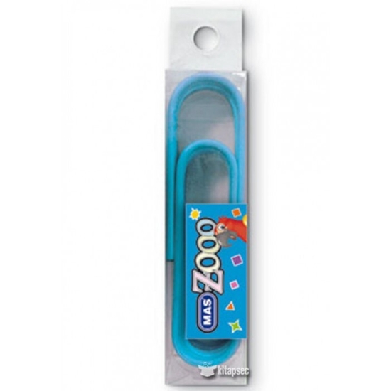 Picture of Colored Paper Clips, 100 mm blue - Mas