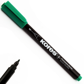 Show details for Marker pen- thin tip green Kores Model 22105 Picture of Marker pen- thin tip green Kores Model 22105